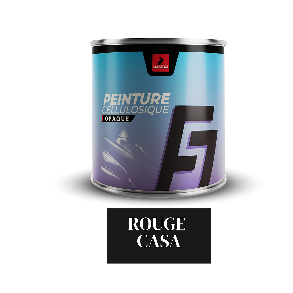 PEINTURE CELLULOSIQUE F7 EXPRESS 1Kg ROUGE CASA