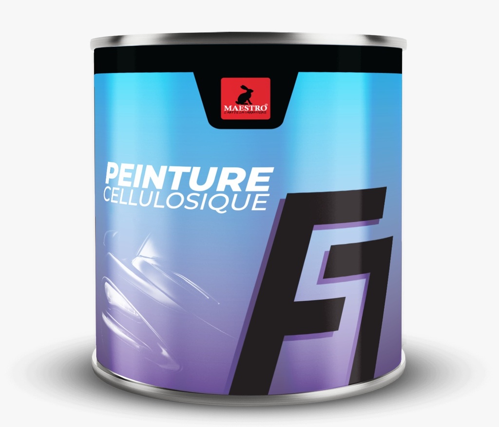 PEINTURE CELLULOSIQUE F7 EXPRESS 0,25Kg NOIR DIAMANT