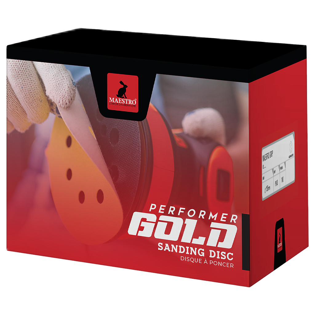 DISQUE PERFORMER GOLD 6T P220 150MM