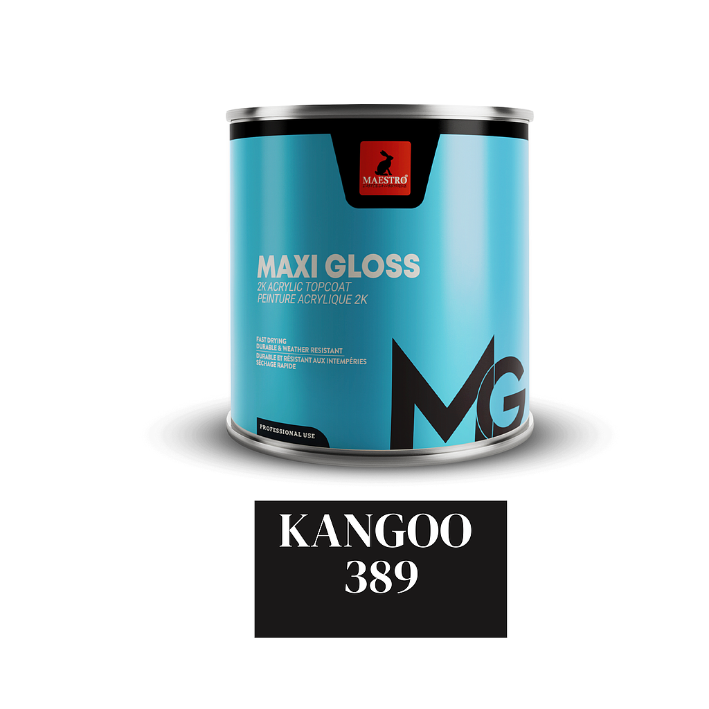 PEINTURE ACRYLIQUE 2K MAXIGLOSS 1LT BLANC KANGOO 389