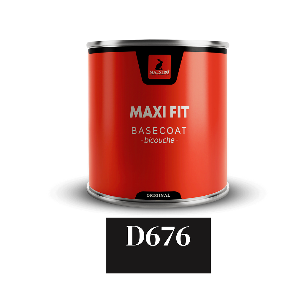 PEINTURE BICOUCHE 1K MAXIFIT 1LT NOIR NACRE 676 DACIA 