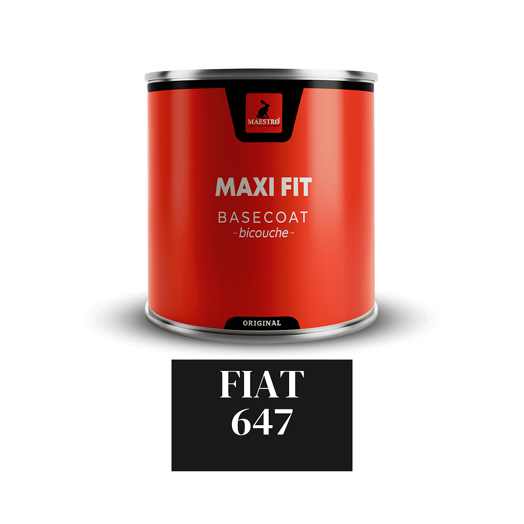 PEINTURE BICOUCHE 1K MAXIFIT 1LT GRIS STEEL 647 FIAT 