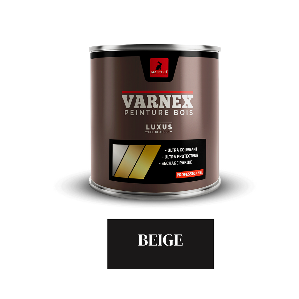 PEINTURE CELLULOSIQUE BOIS VARNEX LUXUS 1L BEIGE SAHARA