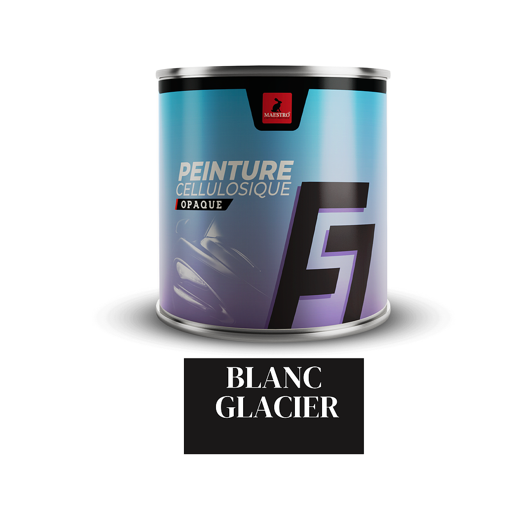 PEINTURE CELLULOSIQUE F7 EXPRESS 1Kg BLANC GLACIER 