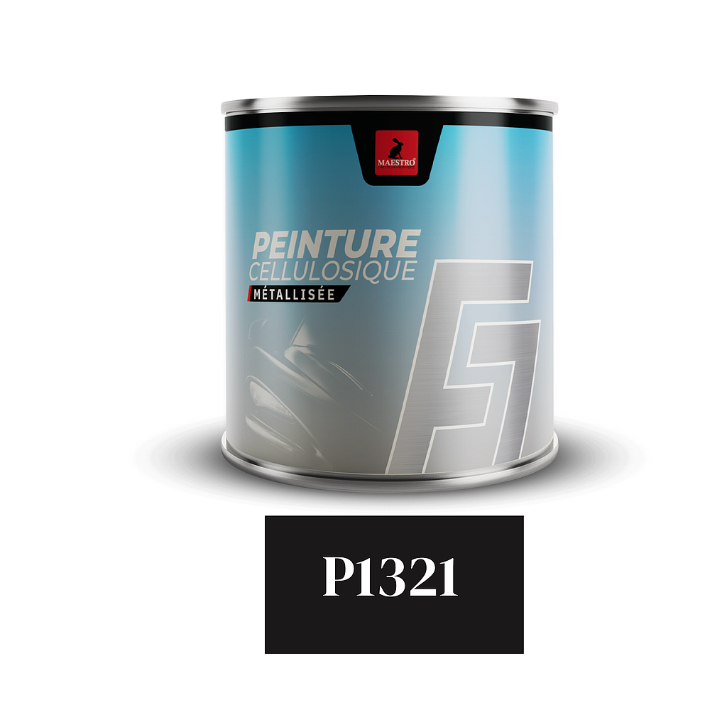 PEINTURE CELLULOSIQUE F7 METALISE 1LT GRIS P1321 