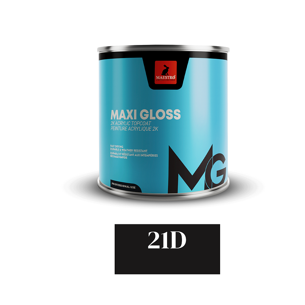 PEINTURE ACRYLIQUE 2K MAXIGLOSS 1LT ROUGE PASSION 21D