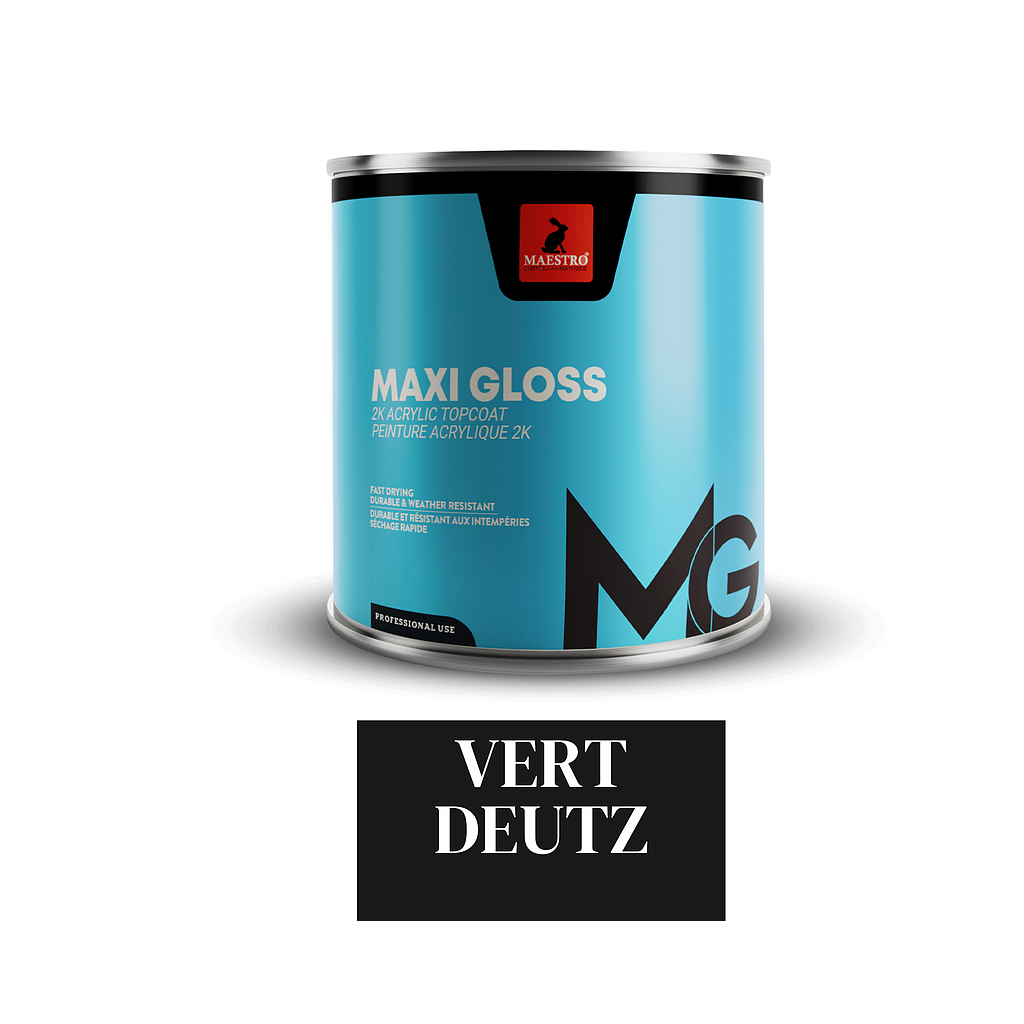 PEINTURE ACRYLIQUE 2K MAXIGLOSS 1LT VERT DEUTZ