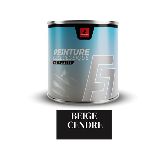 [F710BEC] PEINTURE CELLULOSIQUE F7 METALISE 1LT BEIGE CENDRE 