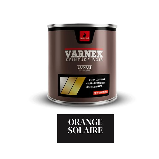 [VN10ORS] PEINTURE CELLULOSIQUE BOIS VARNEX LUXUS 1L ORANGE SOLAIRE