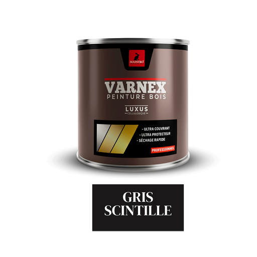 [VN10GRS] PEINTURE CELLULOSIQUE BOIS VARNEX LUXUS 1L GRIS SCINTILLE