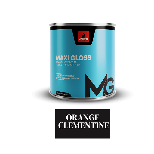 [MG10ORC] PEINTURE ACRYLIQUE 2K MAXIGLOSS 1LT ORANGE CLEMENTINE 