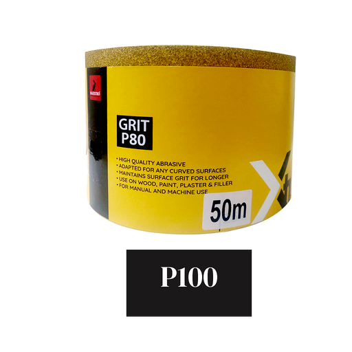 [XT10JA] ROULEAU ABRASIF XTRA P100 50M JAUNE
