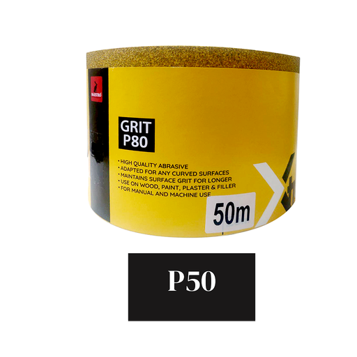 [XT0505JA] ROULEAU ABRASIF XTRA P50 50M JAUNE