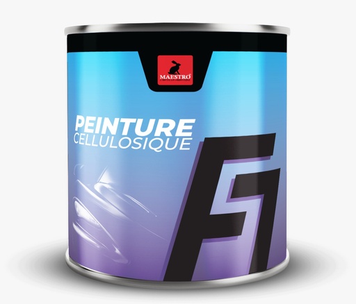 [F7025NRD] PEINTURE CELLULOSIQUE F7 EXPRESS 0,25Kg NOIR DIAMANT