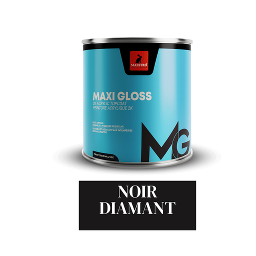 [MG10D172] PEINTURE ACRYLIQUE 2K MAXIGLOSS 1LT NOIR DIAMANT D172 