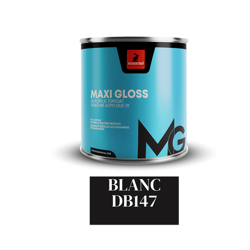 [MG10DB147] PEINTURE ACRYLIQUE 2K MAXIGLOSS 1LT BLANC DB147 