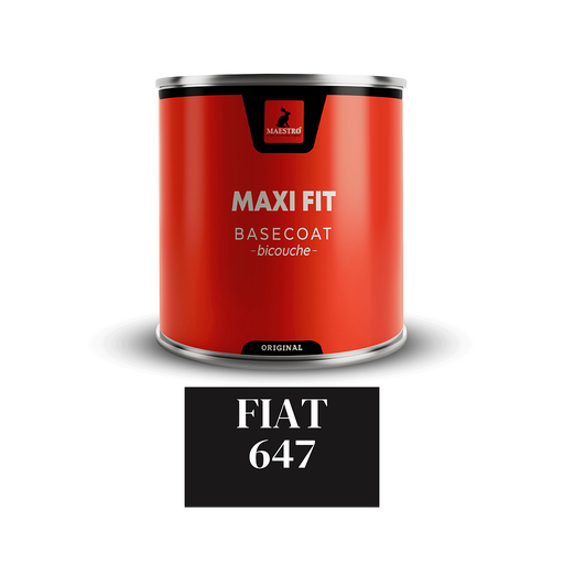 [MT10647] PEINTURE BICOUCHE 1K MAXIFIT 1LT GRIS STEEL 647 FIAT 