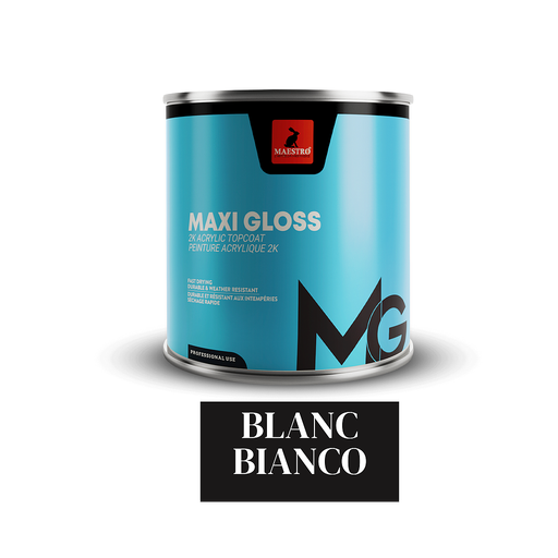 [MG10BLB] PEINTURE ACRYLIQUE 2K MAXIGLOSS 1LT BLANC BIANCO 