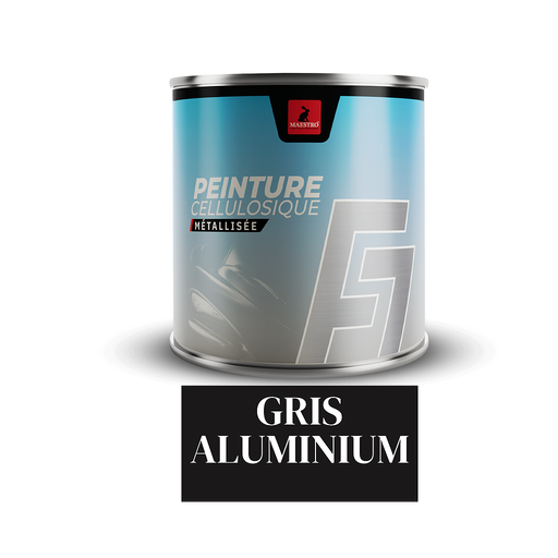 [F710GRAL] PEINTURE CELLULOSIQUE F7 METALISE 1LT GRIS ALUMINIUM 